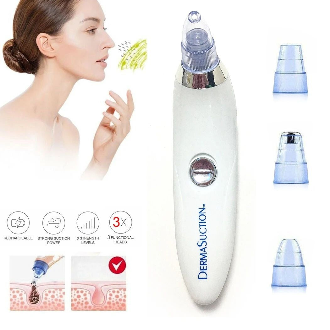 4-in-1 Blackhead Remover Vacuum – Portable Pore Cleaner & Facial Derma Suction Machine