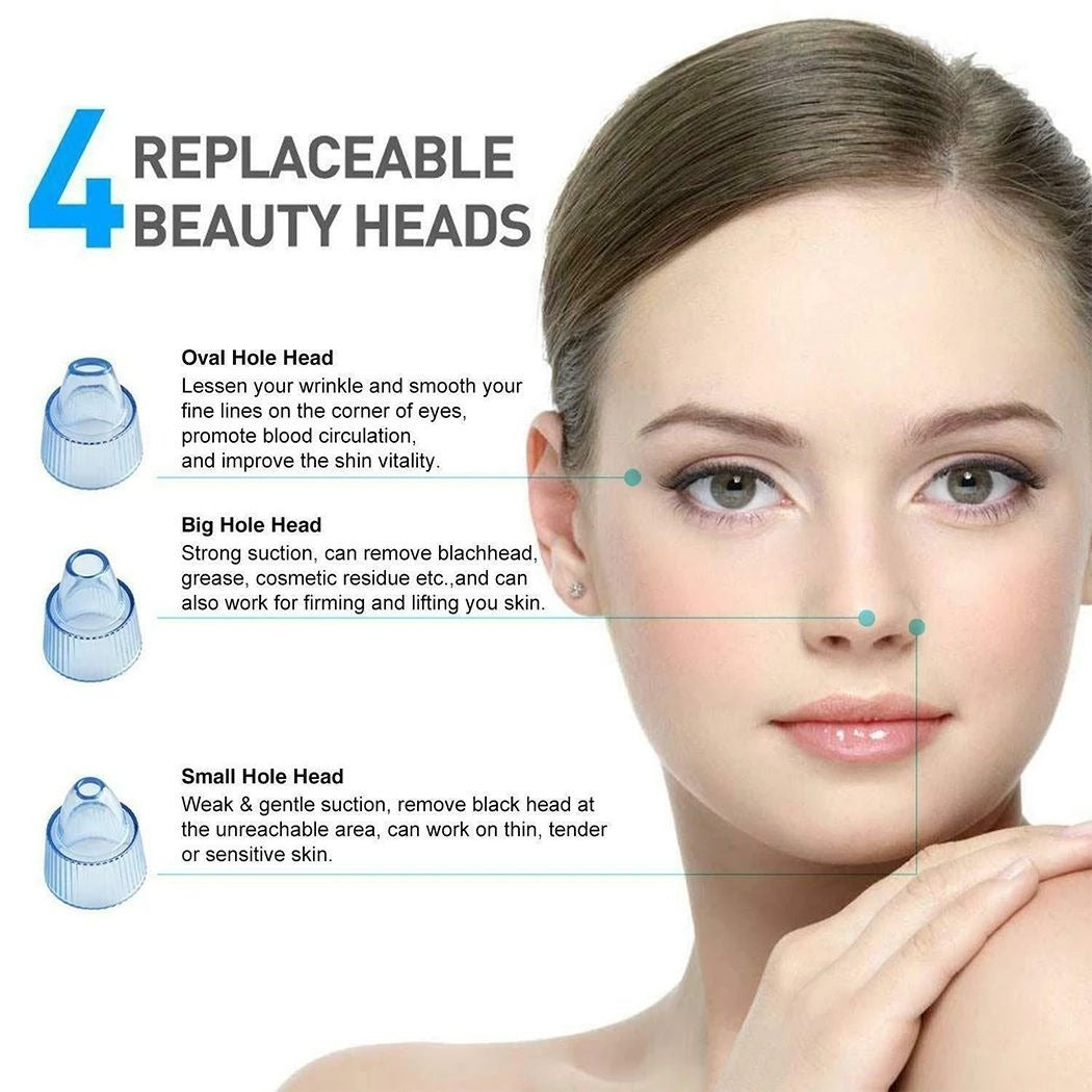 4-in-1 Blackhead Remover Vacuum – Portable Pore Cleaner & Facial Derma Suction Machine