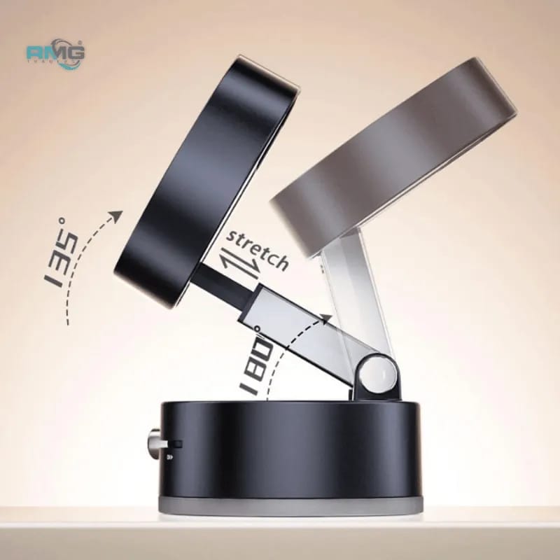 360° Magnetic Suction Phone Holder – Foldable Adjustable Phone Mount for Car, Desk, Kitchen & Bathroom