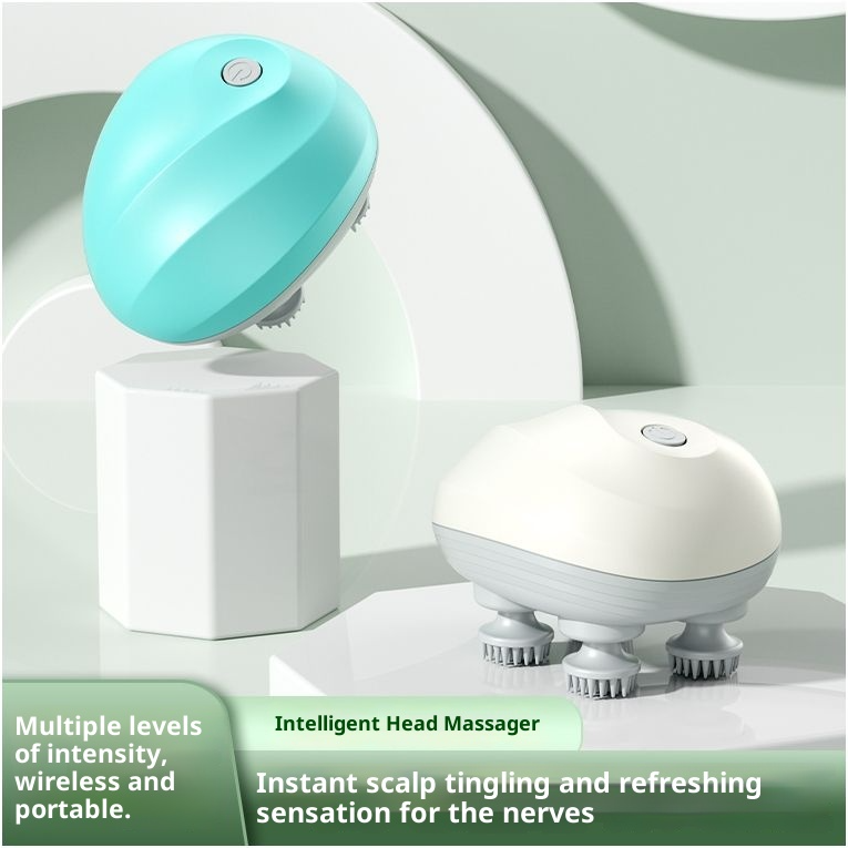 Electric Scalp Head Massager – Deep Relaxation, Hair Growth & Stress Relief Wireless Massager