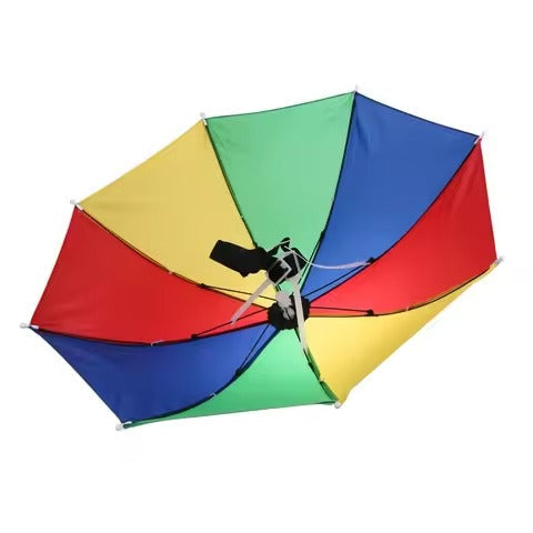 Umbrella Hat Portable UV Protection – Hands-Free Sun & Rain Shield | Lightweight Foldable Unisex Wearable Umbrella