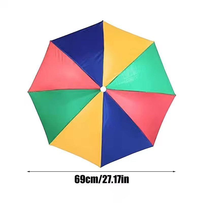 Umbrella Hat Portable UV Protection – Hands-Free Sun & Rain Shield | Lightweight Foldable Unisex Wearable Umbrella