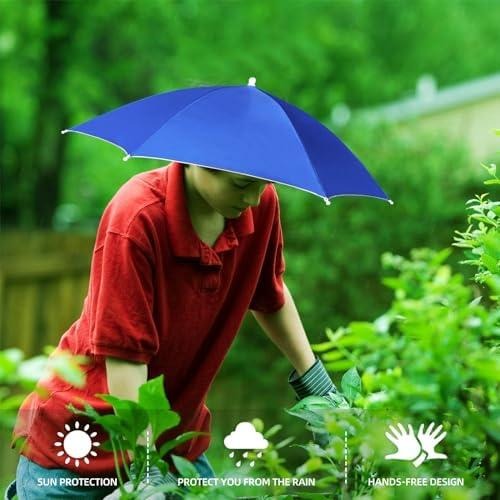 Umbrella Hat Portable UV Protection – Hands-Free Sun & Rain Shield | Lightweight Foldable Unisex Wearable Umbrella