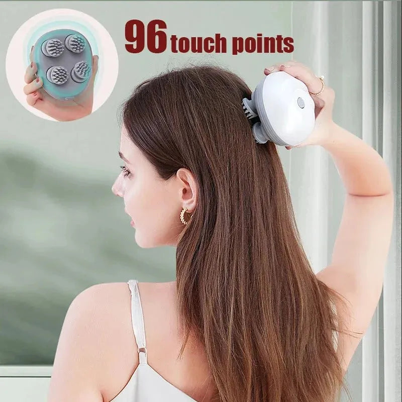 Electric Scalp Head Massager – Deep Relaxation, Hair Growth & Stress Relief Wireless Massager